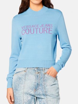 Свитер Versace Jeans Couture голубой