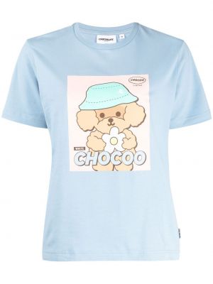 Hemd mit print Chocoolate blau