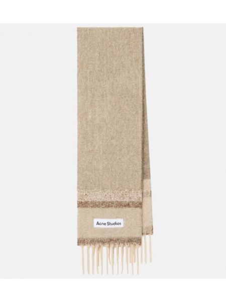 Ull frans halsduk Acne Studios beige