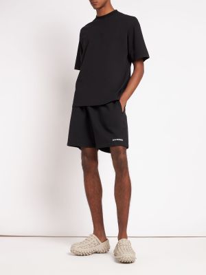 Shorts en coton Balenciaga noir