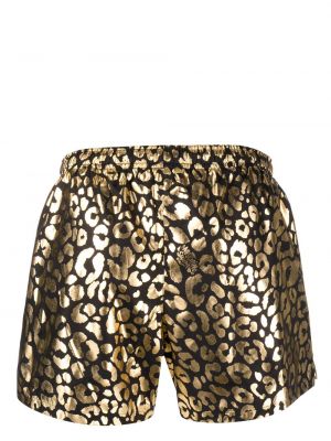 Shorts à imprimé à imprimé léopard Moschino