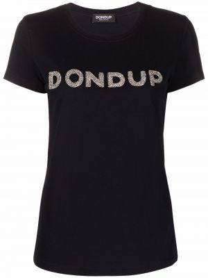 Camiseta con estampado Dondup negro