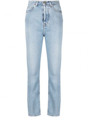 Straight leg jeans a vita alta Alexandre Vauthier blu