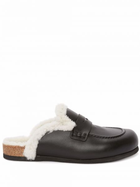 Skinn loafers Jw Anderson svart