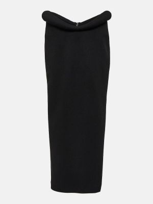 Maksi suknja Bottega Veneta crna