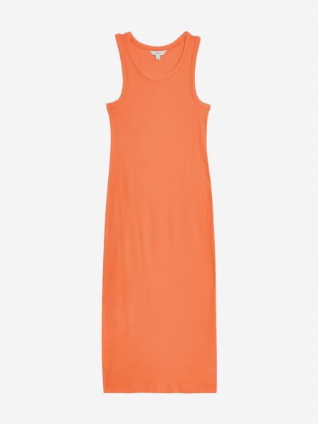 Midi šaty Marks & Spencer oranžové