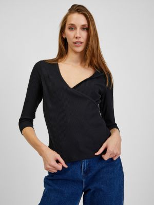 Tricou cu mânecă lungă Orsay negru