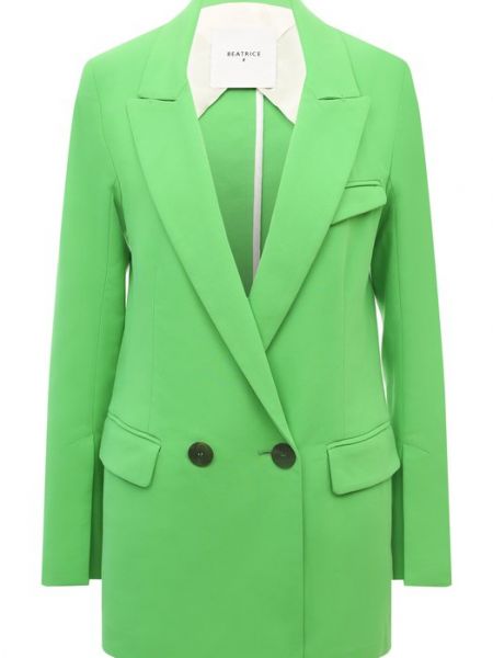 Хлопковый пиджак Beatrice B зеленый