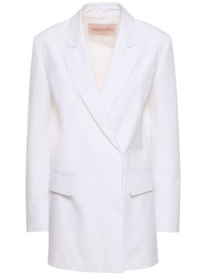 Βαμβακερός μπουφάν Valentino λευκό