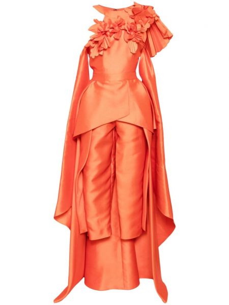 Ολόσωμη φόρμα με κέντημα Saiid Kobeisy πορτοκαλί