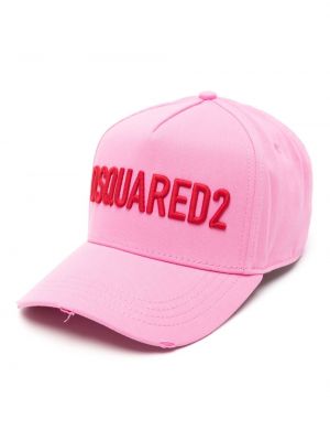 Șapcă din bumbac Dsquared2 roz