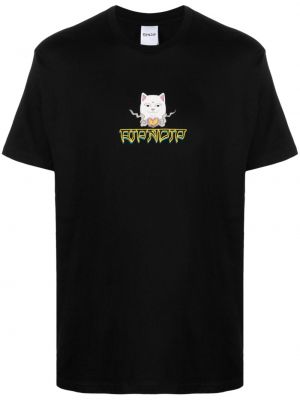 Bavlněné tričko Ripndip černé