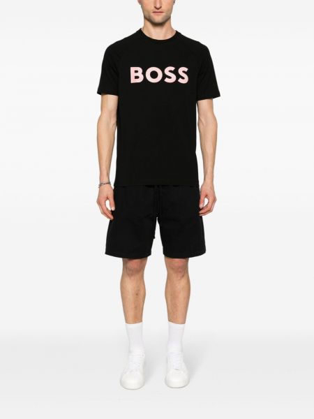 Bavlněné tričko s potiskem Boss