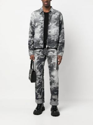 Jeansjacke mit camouflage-print Dsquared2