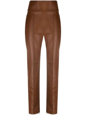 Pantalones de cintura alta Alexandre Vauthier marrón