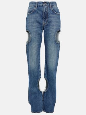 Straight fit džíny s vysokým pasem Off-white