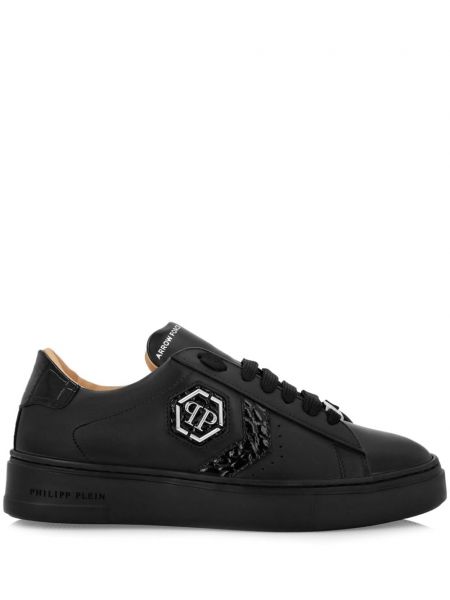 Baskets en cuir Philipp Plein noir