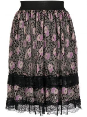Plisirana suknja s cvjetnim printom s printom Anna Sui