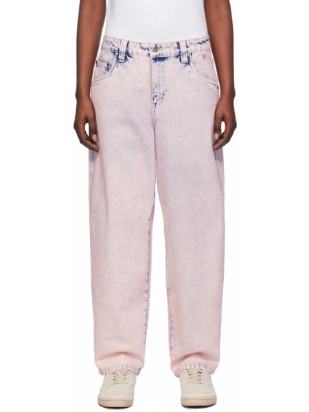 Розовые классические мешковатые джинсы Dime