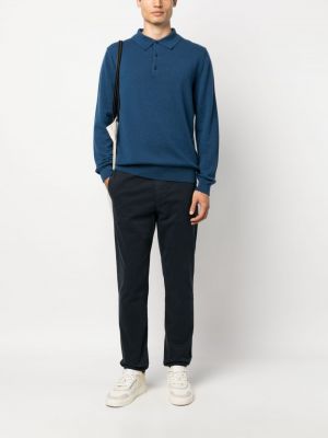 Polo en tricot Woolrich bleu