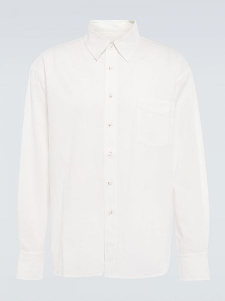 Bavlněná košile Commas bílá
