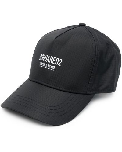 Trykt cap Dsquared2 svart