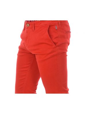Pantalones slim fit Napapijri rojo