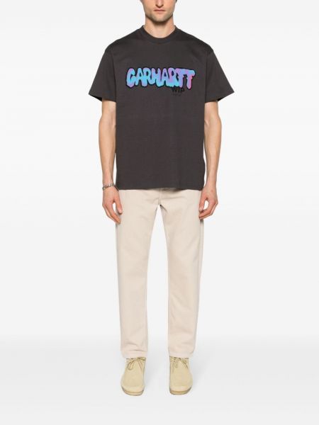 T-shirt mit print Carhartt Wip grau