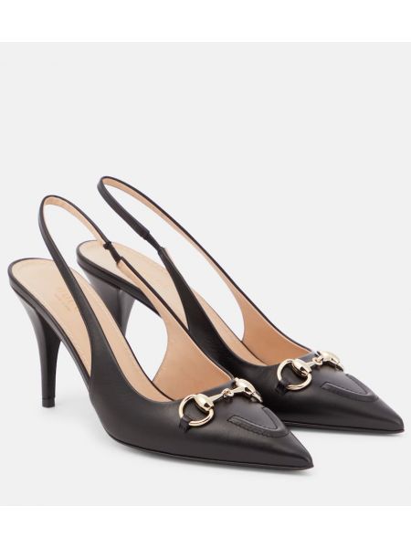 Escarpins en cuir Gucci noir