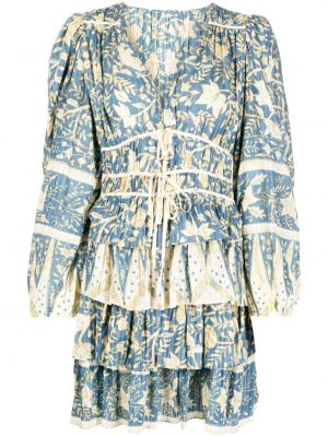Φλοράλ μini φόρεμα με σχέδιο με βολάν Ulla Johnson