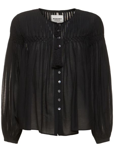 Camisa de algodón Marant Etoile negro