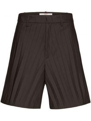 Shorts plissées Valentino Garavani marron