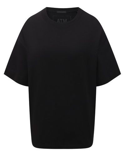 Хлопковая футболка Atm Anthony Thomas Melillo, черная