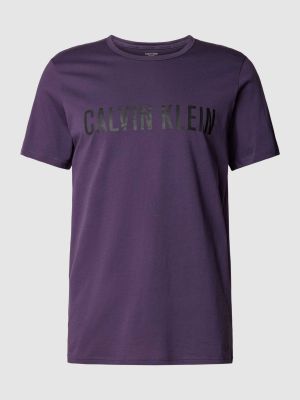 Koszulka z nadrukiem Calvin Klein Underwear fioletowa