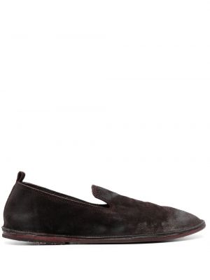 Slip-on ruskind loafers Marsell brun