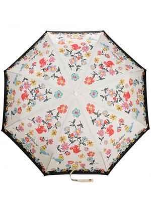 Umbrelă cu model floral cu imagine Moschino