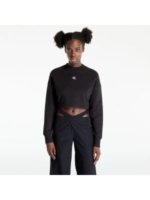 Mikina bez kapuce s otevřenými zády Calvin Klein Jeans černá