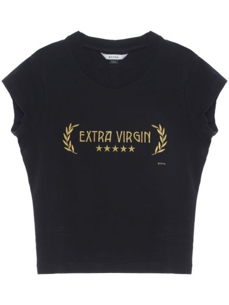 Bavlněné tričko Eytys černé