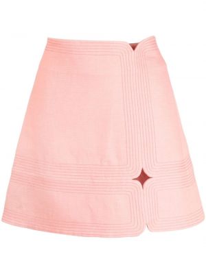 Mini sukně Acler růžové