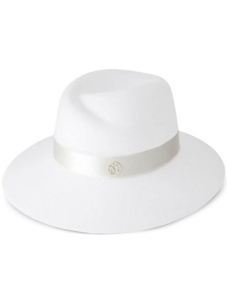 Μάλλινο καπέλο Maison Michel λευκό