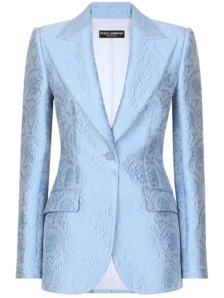 Blomstret blazer Dolce & Gabbana blå