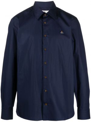 Medvilninė marškiniai Vivienne Westwood mėlyna