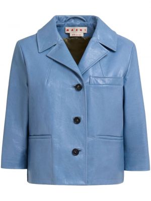 Usnjena jakna Marni modra