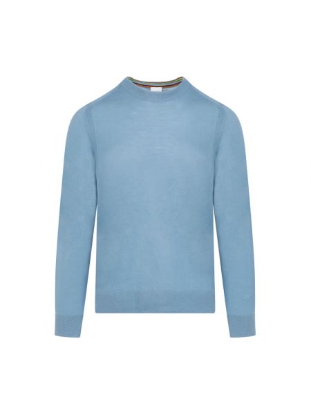 Sweter z wełny merino Ps By Paul Smith niebieski