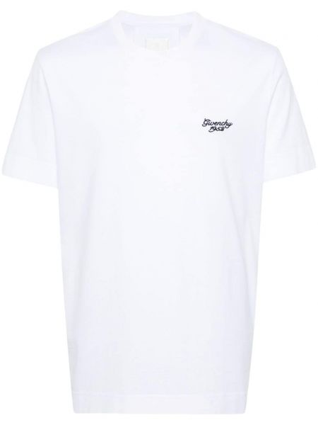 Памучна тениска с принт Givenchy бяло
