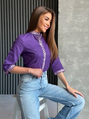 Фиолетовая рубашка Issa Plus