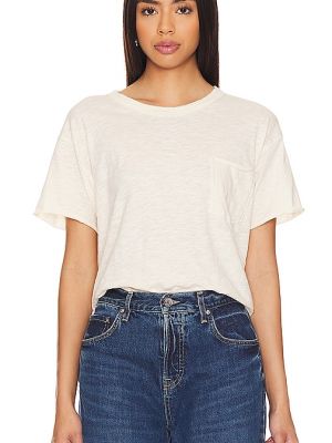 T-shirt en coton avec poches Lna blanc