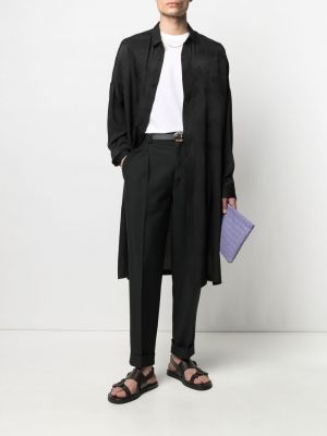 Camisa de tejido jacquard Saint Laurent negro