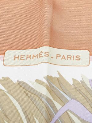 Šilkinis šalikas Hermès ruda