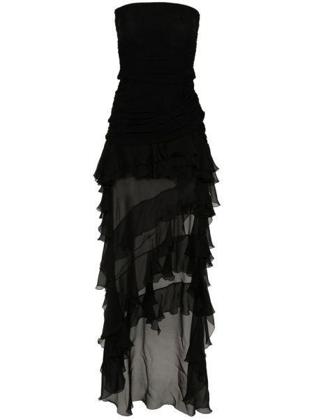 Asymetrické večerné šaty Blumarine čierna
